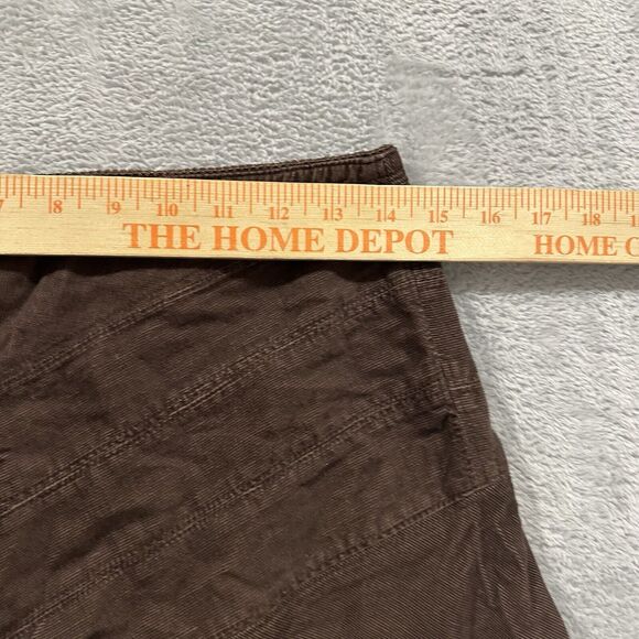 No Boundaries NOBO Skirt Juniors 5 Brown Denim Zip Mini Academia Schoolgirl - Picture 6 of 8